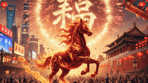 El 2026 está regido por el Caballo de Fuego, una combinación que representa la velocidad, la libertad y el éxito impulsados por una energía transformadora. -Créditos generado por IA 