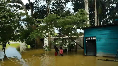 Damnificados por inundaciones en el departamento de Córdoba