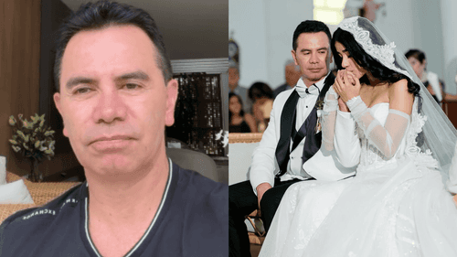 Jhonny Rivera, cantante de música popular, y Jenny López