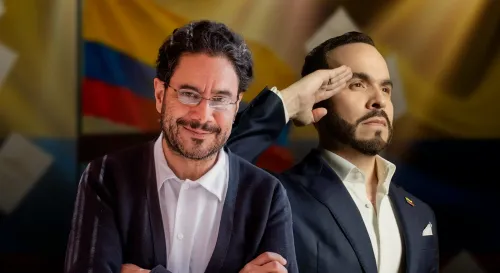 En la foto: Iván Cepeda y Abelardo de la Espriella