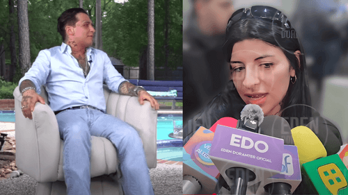 Izquierda: Christian Nodal. Derecha: Cazzu